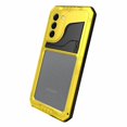 thumbnail image 3 of For Samsung S22 Plus 5G Diamond Four-Proof Metal Waterproof Case Yellow, 3 of 5