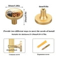 thumbnail image 3 of Kitchen Cabinet Knobs Cabinet Handles 1.25 inch Diameter Zinc Alloy Happy Dogs in Wheat Field 4 Pack, 3 of 9