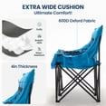 thumbnail image 4 of ABORON Oversized Double Camping Chair, Folding 2 Person Camping Chair Loveseat, Extra-Thick Padded Duo Chair Camping Couch, Portable Double Camp Chair, Lawn Chairs, Camping Bench with Carrying Bag, 4 of 7