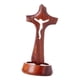 thumbnail image 5 of Estatua de cruz de Jesús Crucifijo de interior con base Decoración Adorno de mesa de madera S, 5 of 9