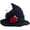 red, variant on Wiywef Halloween Witch Hat with Rose Gothic Lace Pointed Cap for Women