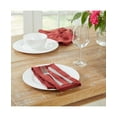 thumbnail image 2 of TOWN & COUNTRY LIVING Harper Stain and Water Resistant Reversible Napkin 4-Pack Set, Deep Redwood, 20"x20", 2 of 7