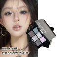 thumbnail image 4 of Nine Color Eye Shadow Plate Light Fine Flash Dark Metal Small Makeup Makeup Gray Punk Black, 4 of 8