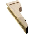 thumbnail image 6 of 6"W x 12"D x 36"H Thin Bryant Rough Cedar Woodgrain TimberThane Corbel, Primed Tan, 6 of 6