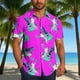 thumbnail image 1 of Blusa y camisa de manga corta con cuello vuelto para hombre, blusa informal de moda con botones estampados, blusa de manga corta con cuello vuelto, blusa de poliéster para hombre, 1 of 6