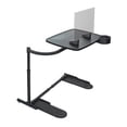 thumbnail image 1 of Stander Plateau Merveilleux TG, Table de Plateau TV Pivotante Réglable, Grand Support pour Portable, Bureau de Canapé, Tables d'Appoint et Bureau de Jeu avec Porte-Gobelet et Coins pour Portable, Base Noire avec Plateau Noir Extra Grand, 1 of 7