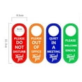 thumbnail image 3 of Bgsha Door Hanger Tags PU Leather Cleaning Label Do Not Disturb Signs Double-sided, 3 of 8