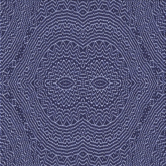 Ahgly Company Indoor Square Patterned Periwinkle Purple Area Rugs, 4' Square