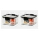 thumbnail image 3 of Cateissary Contenedor de almacenamiento de cereales de 460ML/700ML/1300ML/1800ML, caja hermética para alimentos frescos, tarro cuadrado 460ml 2piezas, 3 of 6