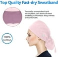 thumbnail image 5 of Hantrom Nurse Hat,Baseball Cap,Scrub Cap With Buttons Bouffant Hat With Sweatband for Womens and Mens,Scrub Caps,Surgical Caps,Hats For Men,Pink, 5 of 6