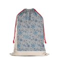 thumbnail image 2 of Christmas Bags Drawstring,Blue Christmas Snowflake Pattern Large Xmas Christmas Gift Bags,Reusable for Xmas and New Year Party Favors and Supplies,27.6" X 19.7", 2 of 5