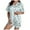 Light Green, variant on felwors Halloween Pajamas Women Sets 2Pc Silk Satin Ghost Graphic Cute Sleepwear Button Up Short Sleeve Shirts Lounge Shorts Pjs Blue, XXL