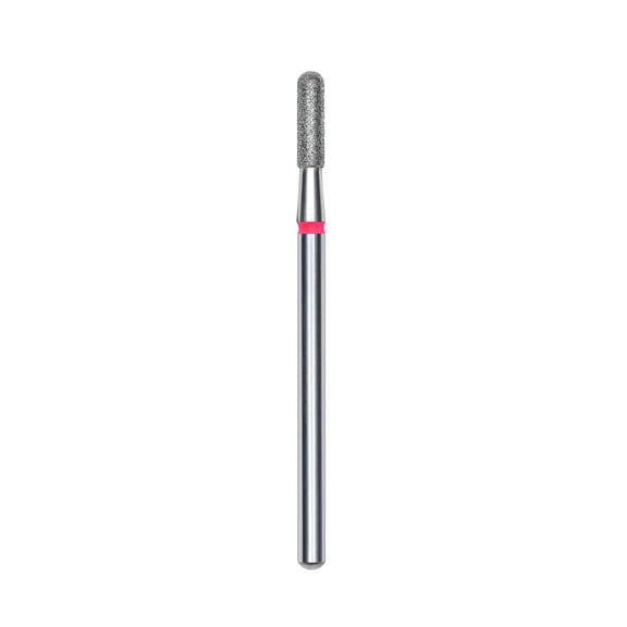 Diamond nail drill bit, rounded "cylinder", red, head diameter 2.3 mm/ working part 8 mm -FA30R023/8