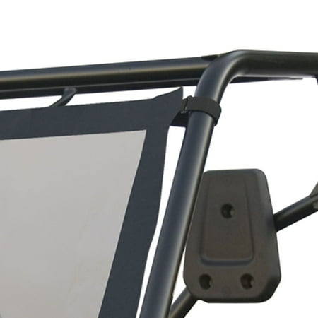 Classic Accessories QuadGear UTV Rear Windshield, Fits Polaris Ranger 6x6 800, 800 Full Size, Crew 800, Crew Diesel (2015 models and older), Black