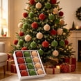 thumbnail image 4 of Dmlowu 12Pcs Christmas Ball Ornaments, Shatterproof Colorful Hanging Christmas Ornaments for Xmas Tree, Christmas Decorations for Indoor Outdoor Wedding Party, 4 of 7