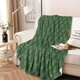 thumbnail image 2 of Green Christmas Tree Pattern Round Blanket,Comfortable Soft Flannel Throw Blanket,All Season,Warm Lightweight Blankets for Sofa Bed Couch Living Room Chair 60"x60", 2 of 5