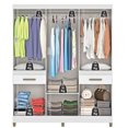 thumbnail image 4 of Ropero Armario 8 Puertas 2 Cajones RP 1820-BR Blanco, 4 of 5