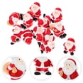 thumbnail image 3 of 12 Mini Santa Claus Figurines , 1-2" Christmas Village Decor - Cute Micro Landscape Ornaments in Assorted Poses (PVC Plastic), 3 of 6