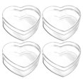 thumbnail image 1 of 4Pcs Heart Candies Boxes Transparent Treat Boxes Candy Packing Boxes Wedding Party Candy Boxes, 1 of 4