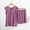Purple, variant on LIZUOJUN Soft Pajama Set for Women Long Sleeve Pants Sleepwear 2 Piece Lounge Set Lightweight Pjs Loungewear Casual Pajama Casual Sleepwear - 2XL