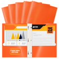 thumbnail image 1 of Carpetas de papel Better Office Products naranja brillante, paquete de 25, 1 of 2