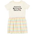 thumbnail image 3 of Inktastic Nonnie is My Bestie Girls Toddler Dress, 3 of 5