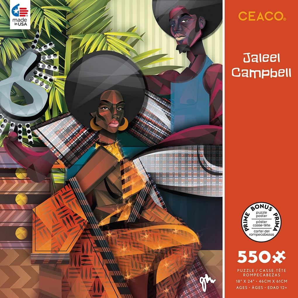 Ceaco - Jaleel Campbell - Just A Touch - 550 Piece Interlocking Jigsaw Puzzle