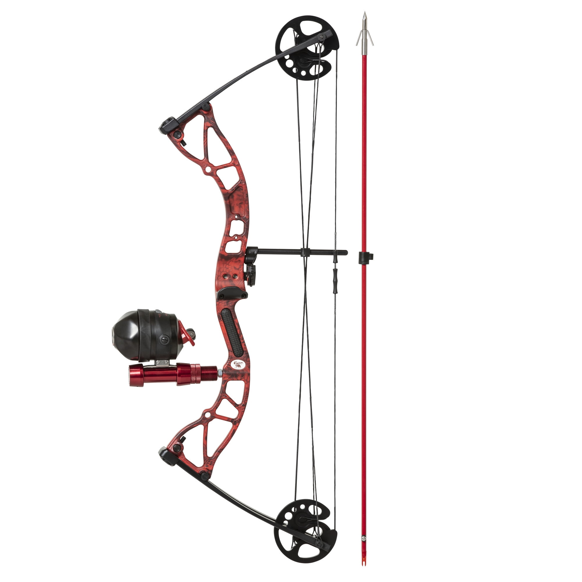 New Compound Bow Fishing Spinning Reel&Base For Fishing Archery Hunting Shooting 