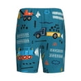 thumbnail image 4 of Yiaed Construction Trucks for Men's Soft Sleep Pajama Short Lounging Pajama Shorts-Large, 4 of 8