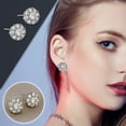 thumbnail image 1 of Agiferg Pendentif Rond en Zircon pour Femmes, Collier d'Oreille, Bijou, 1 of 8