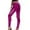 Purple, variant on High Waisted Leather Leggings for Women Stretchy Comfortable Tights Shiny Pants