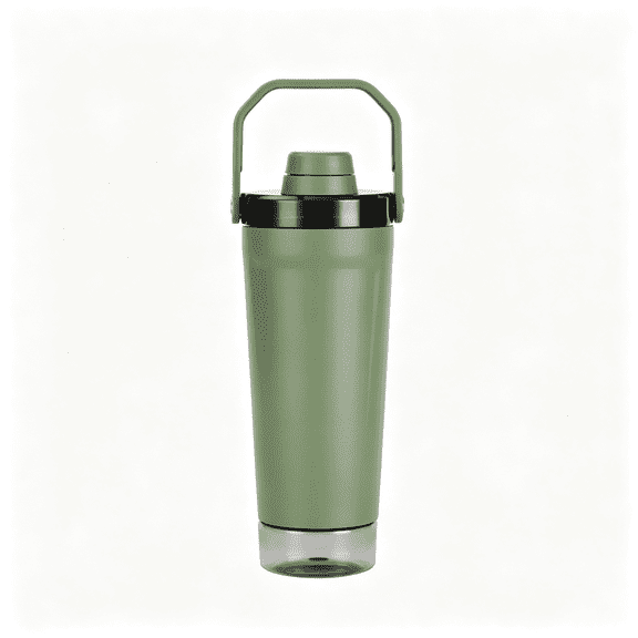NORIZF Stainless Steel Shaker Bottle 20Oz,Insulated Metal Protein Shakercup Stainless Steel Protein Shaker with Storage,Bpa-Free,Double-Wall Insulated,Dishwasher Safe,Smooth Protein Mixing