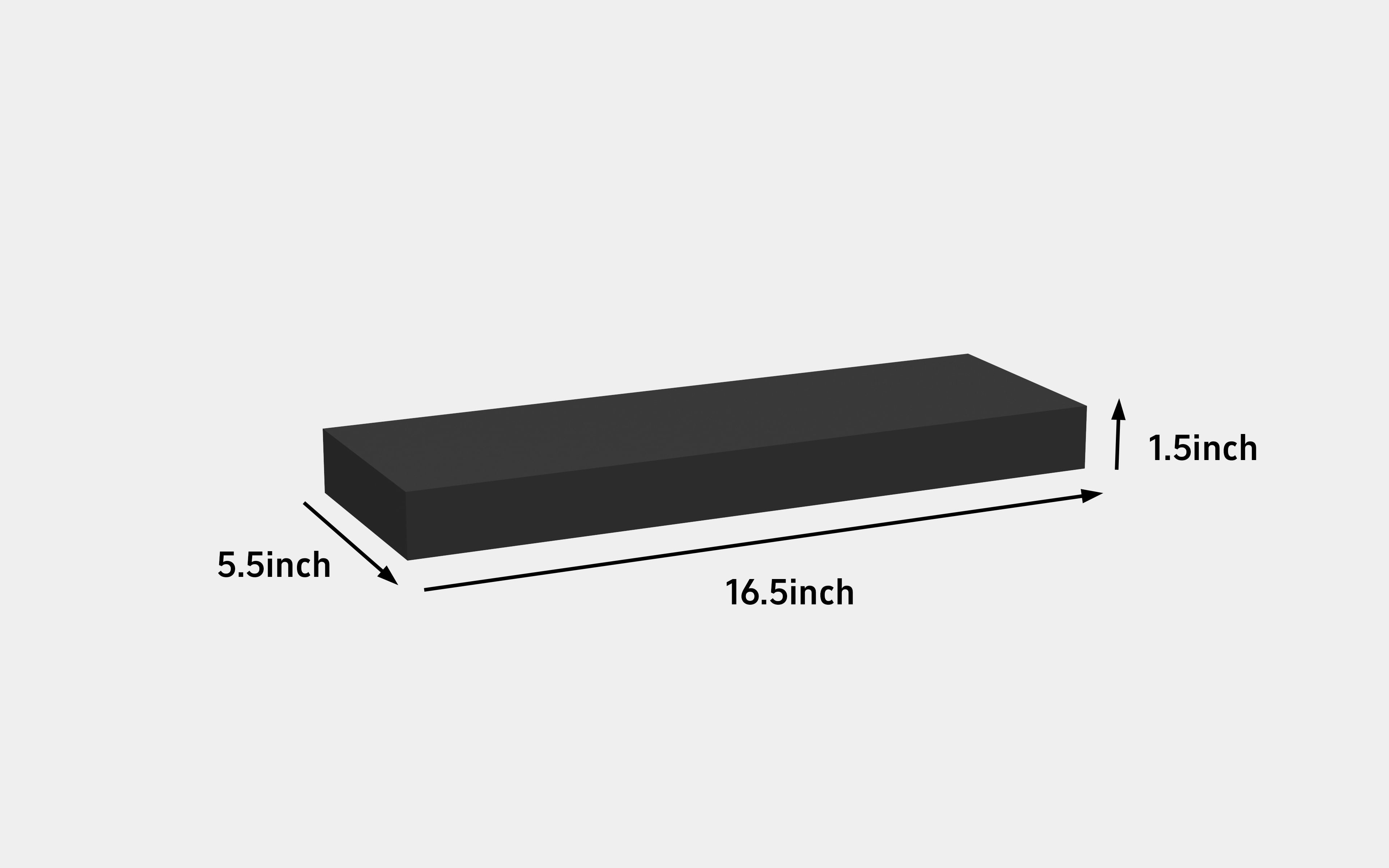 (4 pack) Mainstays Black 16.5" Wood Floating Shelves, Set of 2