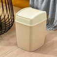 thumbnail image 7 of Gnmfd Household Garbage Bin Flip Lid Trash Can for Kitchen Living Room Bathroom, Ring Design Keeps Bag in Place, Elegant Modern Decor Waste Bin for Party Favors Home Office Storage, 7 of 7