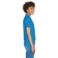 thumbnail image 3 of Ladies' Pima Piqué Short-Sleeve Y-Collar Polo - FRENCH BLUE - XL, 3 of 3