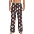 thumbnail image 1 of Balery Holiday Gingerbreads print Men's Pajama Pants,Ultra Lightweight Pjs,Lounge Pant-Large, 1 of 6