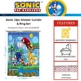 thumbnail image 3 of Set de cortinas de baño Franco Sonic Anime de 13 piezas Officially Li, 3 of 5