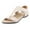 White, variant on BZOTY Sandals Women Fashion Women's Ankle Strap Sandals Slip on Flat Sandal Elastic Comfort Summer Shoes (Grey,6.5)