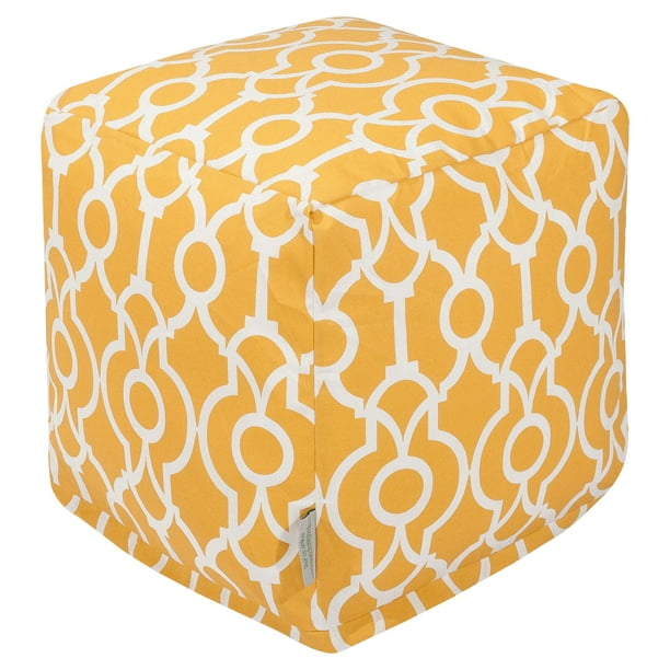 Majestic Home Goods Athens Indoor/Outdoor Ottoman Pouf Cube