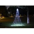 thumbnail image 2 of PIX-LINK 350LED cascada luces de cadena de Navidad estrella colgante Twinkle Fairy cortina de luz para fiesta al aire libre decoración de boda lyd modelStyleType, 2 of 2
