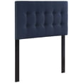 thumbnail image 6 of Modern Fabric Upholstered Twin Panel Headboard in Navy, 6 of 6