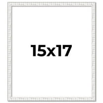 15x17 Frame White Real Wood Picture Frame Width 0.75 inches | Interior Frame Depth 0.5 inches |