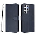 thumbnail image 2 of Wallet Case For Samsung Galaxy S22 Ultra, RFID Blocking Credit Card Holder,Premium PU Leather Folio Magnetic Closure Flip Kickstand Function with Hand Strap Shockproof Cover Women Men,Darkblue, 2 of 10