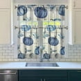 thumbnail image 3 of Fall Kitchen Curtains 36 Inch Short - 3 Panel Set, Autumn Harvest Print, Rod Pocket Window Treatment for Thanksgiving, Farmhouse, Cafe, Living Room - Machine Washable, 3 of 6