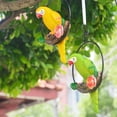 thumbnail image 4 of Citystores Parrot Ornament with Ring Exquisite Colorfast Hanging Summer Parrot Bird Pendant Garden Statue Decor, 4 of 8