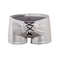 thumbnail image 1 of Bañador de hombre con encaje, imitación de charol, bañador de moda bronceado, ropa interior masculina tipo bóxer, 1 of 5