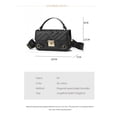thumbnail image 6 of PORT&LOTUS Women's Red Quilted Faux Leather Crossbody Bag Mini Flap Satchel with Top Handle & Wide Adjustable Strap Elegant Shoulder Purse for Work, 6 of 7