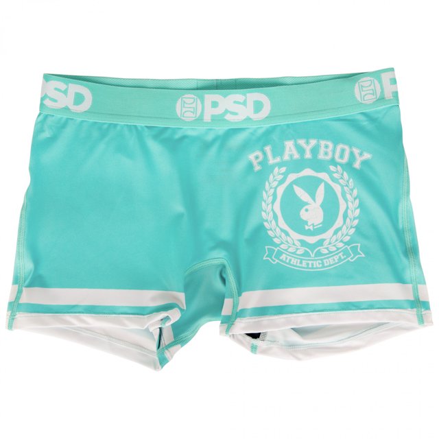 Playboy Style Varsity Mélange Microfibre Shorts Boy pour Femmes - Petit