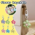 thumbnail image 2 of Flower Keychain Cute Girl Bag Jewelry Personalised Keyring Pendant New L0 I4Q3, 2 of 9