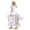 White, variant on Porch Goose Outfits 23 Inch Cement Goose Outfit, Daisy Flower Skirt and Hat Set for Outdoor Lawn Garden & Patio Decor (Blue)